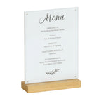 Thumbnail image #1 for Cal-Mil 23185-811-21 Menu Card Holder, Oak, 8.5"W x 3"D x 12.25"H Case of 6