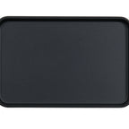 Thumbnail image #1 for Cal-Mil Hudson 22025-96-13 Rectangular Melamine Tray, 9 x 6 x 1 in, Raised Rim, Matte Black Case of 6