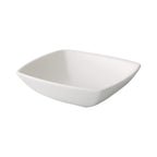 Thumbnail image #1 for CAC China Niagara NGA-B4 7 oz Square Porcelain Bowl, Bone White, 4-1/2", Glazed Foot Case of 4 Dozen