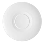 Thumbnail image #1 for CAC China Paris-French FDP-21 Porcelain Round Design Plate, 12-Inch, Flat Edge, Small Well 1 Dozen