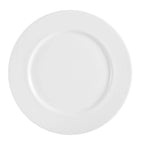 Thumbnail image #1 for CAC China Majesty MAJ-6 6" Round Bone China Plate, Bone White, Dishwasher/Oven/Microwave Safe Case of 3 Dozen