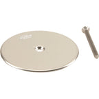 Thumbnail image #1 for AllPoints Foodservice Parts & Supplies 1171283 Sink Drain Clean-Out Cover, 5" Diameter, Stainless Steel, 3-1/8" Bolt