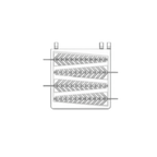 Thumbnail image #2 for Equipex LLC Roller Grill GES75 Commercial Electric Waffle Maker, Single, Cast Iron Round Grid, Thermostatic Controls