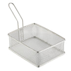 Thumbnail image #1 for TableCraft Products 10972 Rectangular Stainless Steel Wire Serving Basket, Mirror Finish, 12.5 x 7 x 7.5 Inches Case of 6