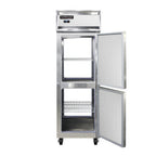 Thumbnail image #1 for Continental Refrigerator 1RNSSPTHD Pass-Thru Reach-In Refrigerator, 1-Section, Half-Height Solid Doors, Stainless Steel, Self-Contained