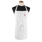 Thumbnail image #1 for Chef Revival CLBIAWH-1 Bib Apron, White, Cotton/Poly Blend, 32" x 32-1/2", Pen Pocket