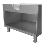Thumbnail image #1 for Hestan HCR12 12-Inch Open-Front Stainless Steel Cabinet Base with 1 Drawer