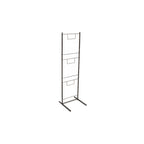 Thumbnail image #1 for G.E.T. Urban Renewal WB-311-MG Floor Stand for 3 Hanging Baskets, Powder-Coated Iron, Metal Gray, 11-3/4" W x 10-1/2" D x 35-1/4" H