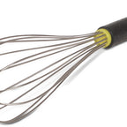 Thumbnail image #1 for JB Prince Matfer U600 10 10-inch Stainless Steel Piano Whisk with Black Textured Handle