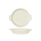 Thumbnail image #1 for Tuxton China Accessories BEN-1453 Round Au Gratin Dish, 6.75"W x 8"D x 1.375"H, 14.5 oz capacity, vitrified china, stackable, chip resistant 1 Dozen