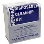 Thumbnail image #2 for AllPoints Foodservice Parts & Supplies 2801551 Body Fluid Clean-Up Refill Kit with Absorbent Pack and Biohazard Bag
