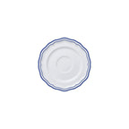 Thumbnail image #1 for Steelite International Folio, Porcelain 62579FP823 5-Inch Round Porcelain Saucer, Adelina Double Line Blue Case of 2 Dozen