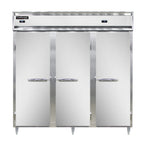 Thumbnail image #1 for Continental Refrigerator Designer Line D3RRFNSS Three-Section Reach-In Refrigerator/Freezer, Stainless Steel, Solid Doors, Self-Contained