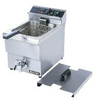 Product image #2 for Adcraft Countertop Electric Deep Fryer with Faucet, Single Tank, 6 Liter, 208/240V