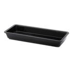 Thumbnail image #1 for G.E.T. Venetian - EGS M1562-B Rectangular Melamine Serving Tray, Black, 15 x 6 x 2 inches Case of 3