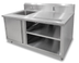 Thumbnail image #2 for John Boos 60-Inch Stainless Steel Beverage Table with Left Sink and Urn Trough
