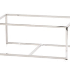 Thumbnail image #2 for Cal-Mil Milo 23801-1220-49 Rectangular Metal Buffet Riser, Open Frame, Chrome, 12"W x 20"D x 9"H