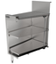 Thumbnail image #7 for Top Shelf 24-Inch x 24-Inch Stainless Steel Underbar Glass Storage Cabinet with Drainboard Top