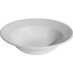 Thumbnail image #1 for Tableware Solutions USA Plain White by Continental 55CCPWD013 Round Rimmed Grapefruit/Cereal Bowl, White China, 11 oz, 7" Case of 24