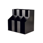 Thumbnail image #1 for CAC China ACO2-3B 2-Tier 3-Stack Acrylic Cup/Lid Organizer, Black, Fits Cups and Lids up to 4" Diameter Case of 4