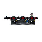 Thumbnail image #1 for 3M Purification TRIPLE MANIFOLD 3XX Triple Water Filter Manifold Assembly, Parallel Flow, Shut-Off/Flush Valves, Pressure Gauge, 3/4-in FNPT