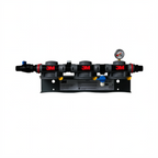 Thumbnail image #1 for 3M Purification DF2XX Dual Flow Water Filtration Manifold Assembly, Three Heads, Shut-Off Valve, Flush Valve and Pressure Gauge