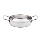 Thumbnail image #1 for TableCraft Products 10292 Mini Stainless Steel Brazier, 16 oz, 8", Induction-Ready, with Handles, No Lid Case of 12