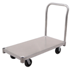 Thumbnail image #1 for New Age PT2448S6 Aluminum Platform Truck, 24"W x 48"L, Smooth Deck, 2,600 lb Capacity, 6" Polyurethane Casters