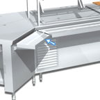 Thumbnail image #1 for La Rosa Refrigeration L-90181-A1 3-Bar Inside Miter-Corner Tray Slide, 304-Type Stainless Steel
