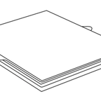 Thumbnail image #1 for Eastern Tabletop H945CW Buffet Cutting Board Tile, 31-7/16 x 22-1/4 in, White Polyethylene, Stainless Steel Edge