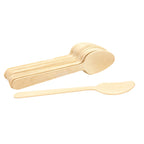 Thumbnail image #1 for TableCraft Products Cash & Carry BAMDSPN65 Disposable Wooden Spoon, 6-1/2", Natural Pine Finish Case of 12
