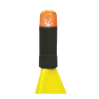 Thumbnail image #1 for Thunder Group PLFL330 Flashing Hazard Light, 360° Visibility, Portable Cone-Mount, Battery Operated, Yellow Case of 48