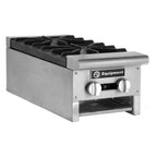 Thumbnail image #1 for GSW USA AEHP-12NG Natural Gas Countertop Hotplate, 2 Burners, Manual Controls, Stainless Steel, 12"W x 18"D x 10"H