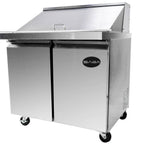 Thumbnail image #2 for SABA SPS-36-15M Mega-Top Sandwich/Salad Prep Table, 2-Section, 2-Door, 15-Pan, 36-1/4" Wide