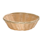 Thumbnail image #1 for TableCraft Products 1177W Round Fast Food Basket, Hand-Woven Polypropylene Cord, Natural, 7" Dia. x 2"H Case of 12