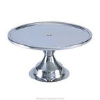 Thumbnail image #1 for Admiral Craft Equipment Corp. CS-13A Round Stainless Steel Cake Stand, 12.8-Inch Diameter, Silver Case of 6
