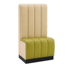 Thumbnail image #1 for ATSMFG ATS AT&S-ASD-R48-6CH GR5/COM Single Upholstered Booth, 30"L x 48"H, 6-Channel Back and Seat, Channel-Deep Seat