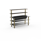 Thumbnail image #1 for Steelite International Mogogo, Modular MGCMLC03MBXF 5-Tier Modular Buffet Back Bar with Insulated Ice Well, 71" x 29-1/2" x 60-1/2"