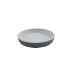 Thumbnail image #1 for G.E.T. GET RP-5-WM/GRM 5-Inch Round Melamine Dinner Plate, White Matte Interior and Gray Matte Exterior Dozen Case of 4 Dozen
