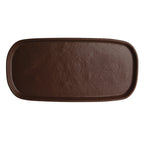 Thumbnail image #1 for Steelite International Creations, Cali 7180TM521 Melamine Rectangular Serving Tray, Redwood, 14.5" x 7" x 1"