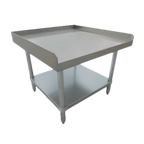 Thumbnail image #1 for Serv-Ware ESS3072W-CWP-V 72"W x 30"D x 24"H Stainless Steel Equipment Stand, 16-Gauge Top with Undershelf