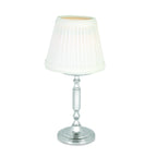 Thumbnail image #1 for Sterno Vintage Charm 80420 Liquid Wax Candle Lamp, 10-1/2"H, White Shade with Silver Base