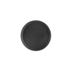 Thumbnail image #1 for CAC China FGTR-11BK Round Non-Slip Fiberglass Tray, 11" Diameter, Black Case of 12