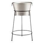 Thumbnail image #1 for TableCraft Products BTS2137 Round Metal Beverage Stand, Black, 21-3/4" Diameter x 30"H