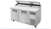Thumbnail image #9 for True 67-Inch 2-Section Pizza Prep Table with 19-1/2-Inch White Polyethylene Cutting Board