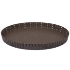 Thumbnail image #1 for JB Prince Global MA147 Fluted Perforated Non-Stick Round Tart Mold, 11.8 in, Cast Iron