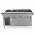 Thumbnail image #1 for USR Brands Prepline GSTC60-4S Gas Hot Food Steam Table, 60-inch, Enclosed Base with Sliding Doors, 4 Sealed Wells