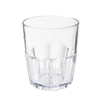 Thumbnail image #1 for G.E.T. GET 9912-1-CL . . 12 oz Clear SAN Plastic Double Rock Tumbler Dozen Case of 6 Dozen