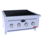 Thumbnail image #1 for Royal Range of California Delux Series DRB-36 Gas Radiant Countertop Charbroiler, 35-3/4 in W, Cast Iron Grates