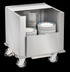 Thumbnail image #6 for FWE Heated Dish Storage Cart / Queen Mary Banquet Cart, 120-200 11-Inch Plate Capacity, Stainless Steel